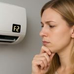 ¿Qué significa el código de error F2 en aires acondicionados y cómo solucionarlo?
